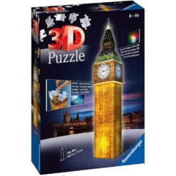 Ravensburger 3D-puzzel Big Ben Night Edition - 216 Stukjes 6 Ravensburger 3D-puzzel Big Ben Night Edition - 216 Stukjes -Jumbo Winkel 1349365 7442c997