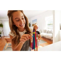 Barbie Mannequinpop Regenboog Glitterhaar -Jumbo Winkel 1974996 5f7e3927
