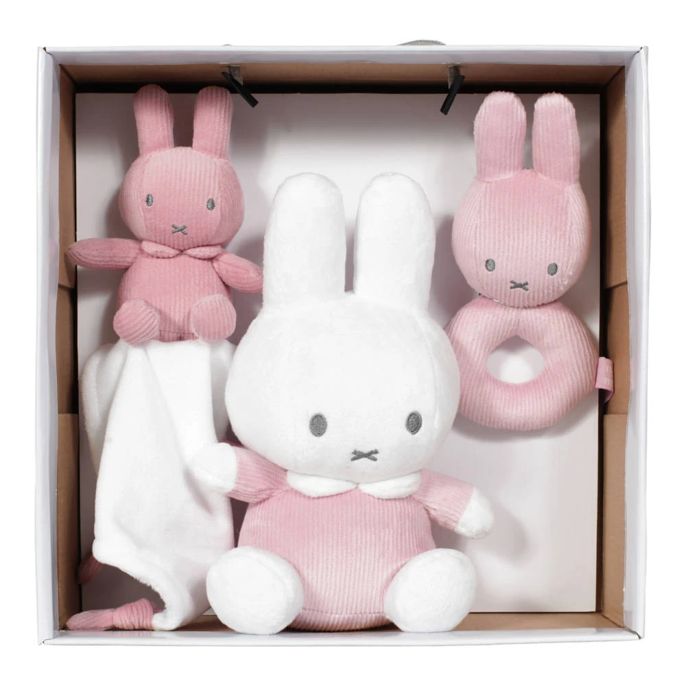 TiAmo Nijntje Pink Baby Rib Cadeauset - Roze 3 TiAmo Nijntje Pink Baby Rib Cadeauset - Roze