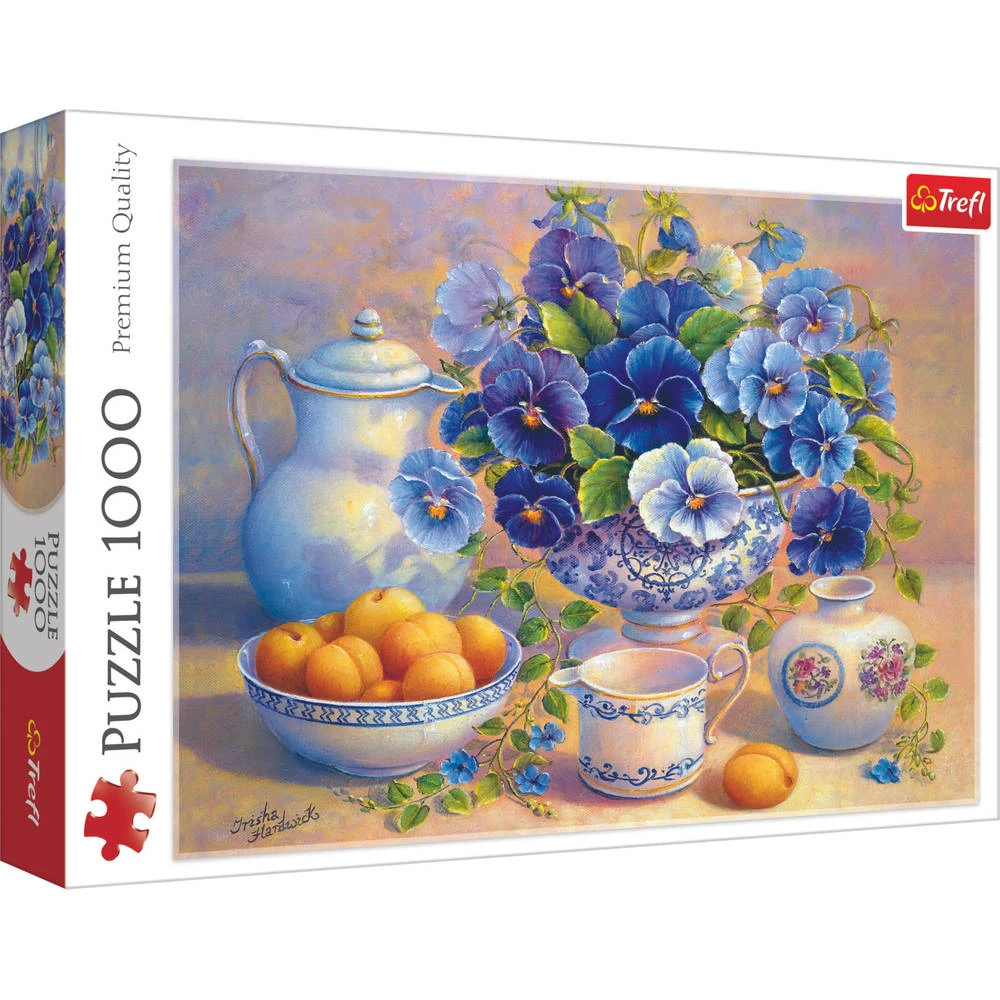 Trefl Puzzel Blauw Boeket - 1000 Stukjes 3 Trefl Puzzel Blauw Boeket - 1000 Stukjes