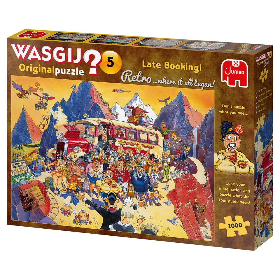 Jumbo Wasgij Retro Original 5 Puzzel Last-minute Booking - 1000 Stukjes 5 Jumbo Wasgij Retro Original 5 Puzzel Last-minute Booking - 1000 Stukjes - Afbeelding 3