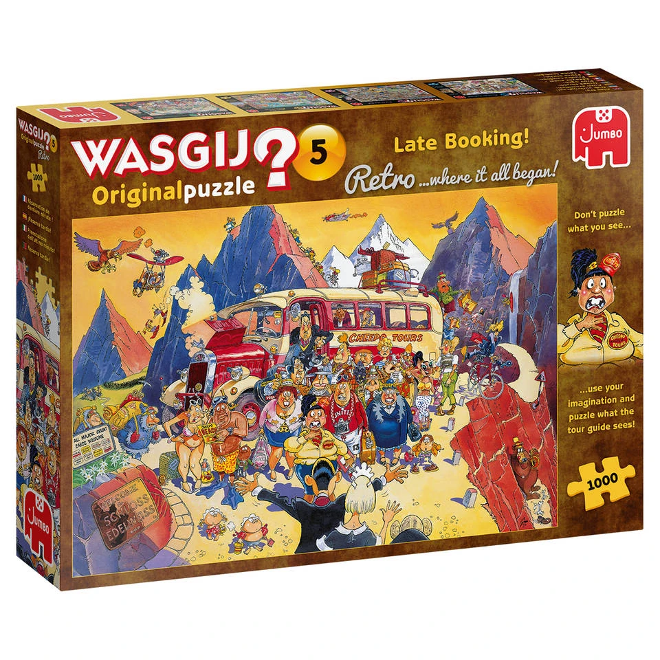 Jumbo Wasgij Retro Original 5 Puzzel Last-minute Booking - 1000 Stukjes 3 Jumbo Wasgij Retro Original 5 Puzzel Last-minute Booking - 1000 Stukjes