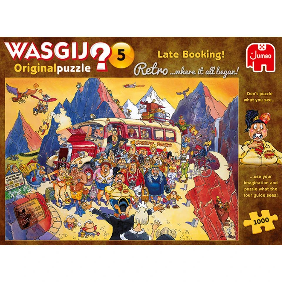 Jumbo Wasgij Retro Original 5 Puzzel Last-minute Booking - 1000 Stukjes 4 Jumbo Wasgij Retro Original 5 Puzzel Last-minute Booking - 1000 Stukjes - Afbeelding 2