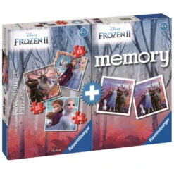 Ravensburger Disney Frozen 3-in-1 Puzzel Met Memory - 25/36/49 Stukjes
