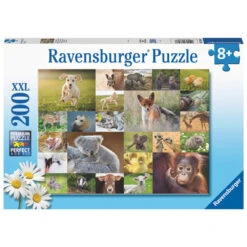 Ravensburger XXL Puzzel Schattige Babydieren - 200 Stukjes -Jumbo Winkel 1995570 03243964